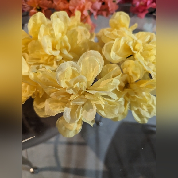 Artificial Silk Flowers from Michael's, blue, pink, white, peach, yellow - Picture 7 of 10